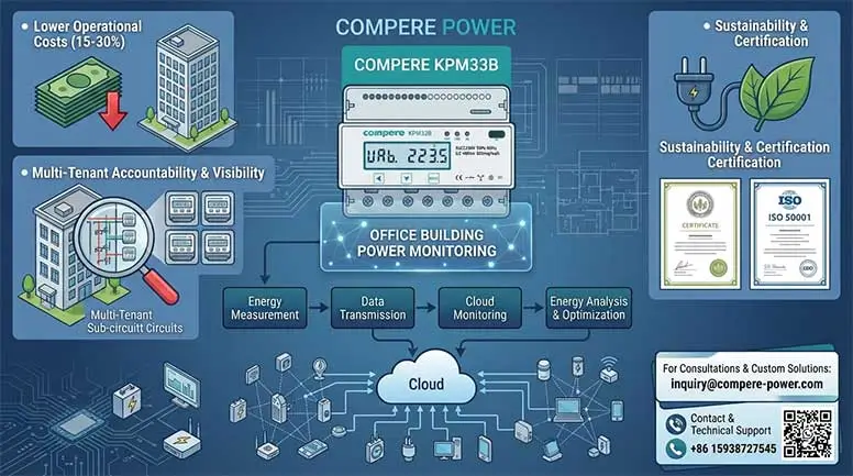 Office Building Power Monitoring Smart Solutions to Lower Energy Costs